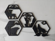 Wanddecoratie met wilde dieren