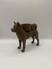 Akita Inu Waxinelichthouder – Unieke Honden Kandelaar – Decoratief & Modern – Geschikt voor Theelicht