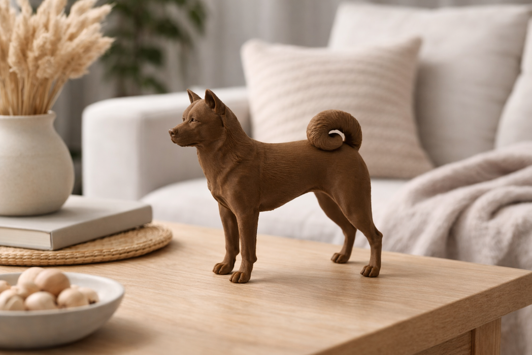 Amerikaanse Akita Hondenbeeld – Decoratief Beeldje | Hunoba Creative