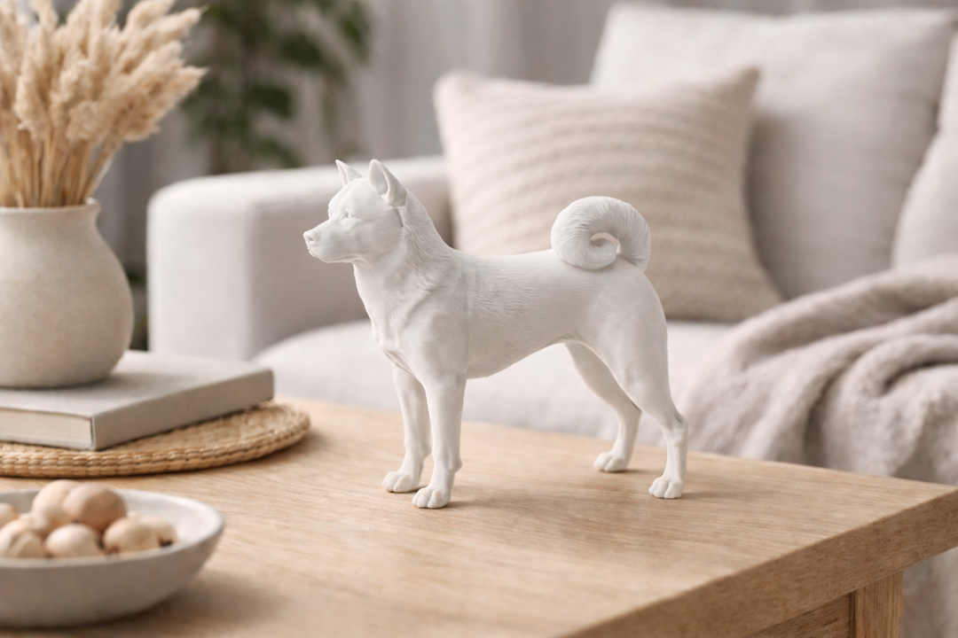 Amerikaanse Akita Hondenbeeld – Decoratief Beeldje | Hunoba Creative