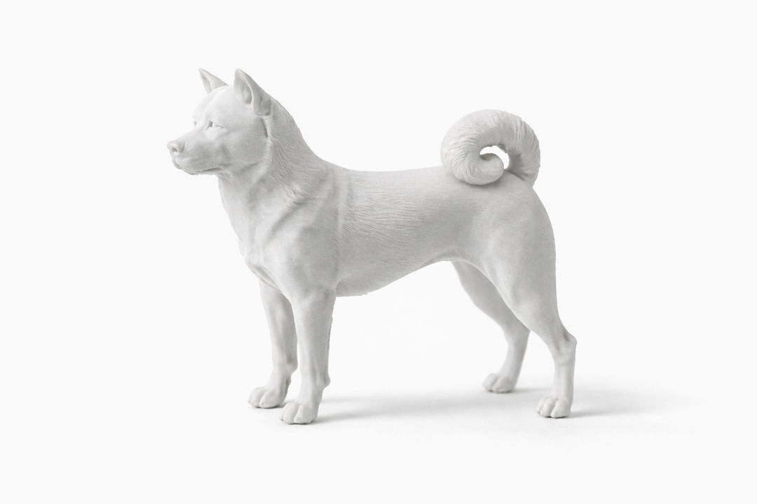 Amerikaanse Akita Hondenbeeld – Decoratief Beeldje | Hunoba Creative