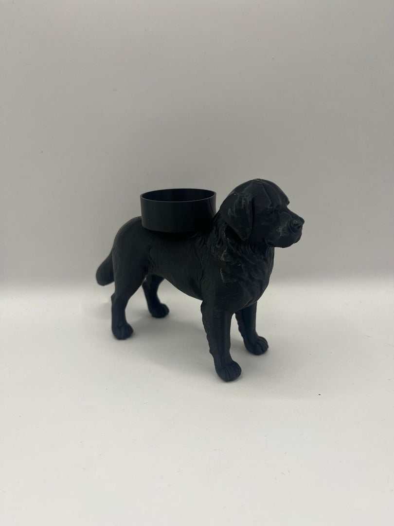 Waxinelichthouder Berner Sennen – Zwart, Wit of Bruin – 3D-Geprint Hond Beeldje