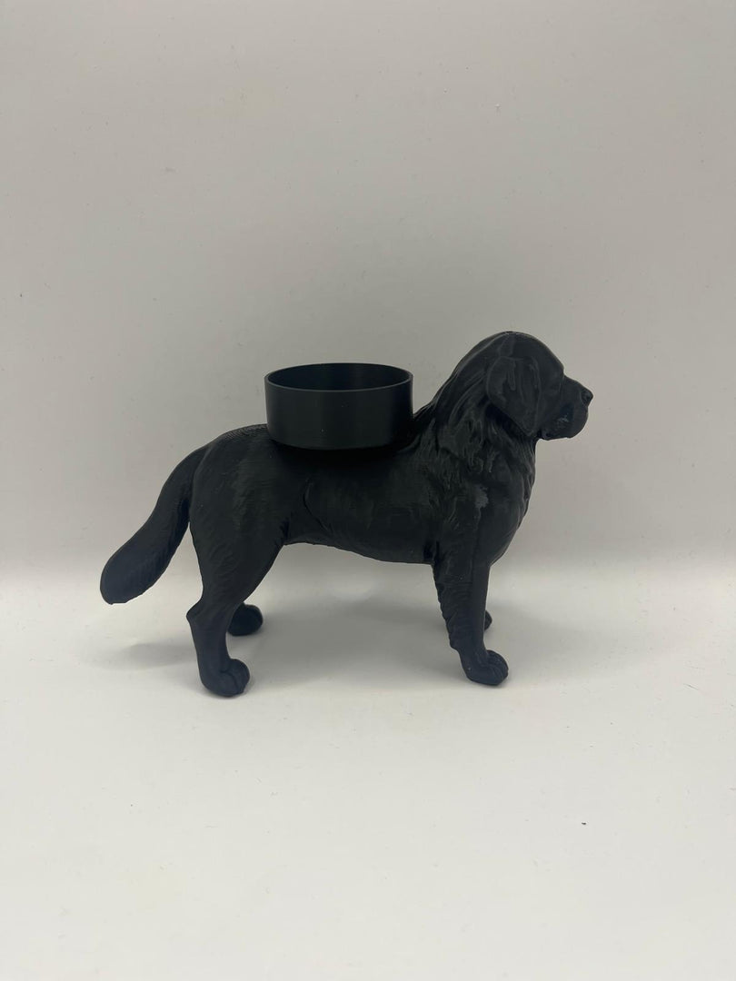 Waxinelichthouder Berner Sennen – Zwart, Wit of Bruin – 3D-Geprint Hond Beeldje
