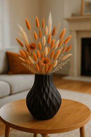 Vormvol siervaas – sculpturale siervaas in zwart, wit, grijs of blauw | Elegant golvend design