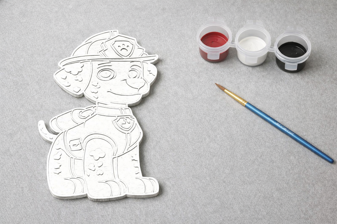 Bemalbarer Marshall aus Paw Patrol – 3D-gedrucktes DIY-Bastelobjekt | Kreatives Malen von Hunoba Creative