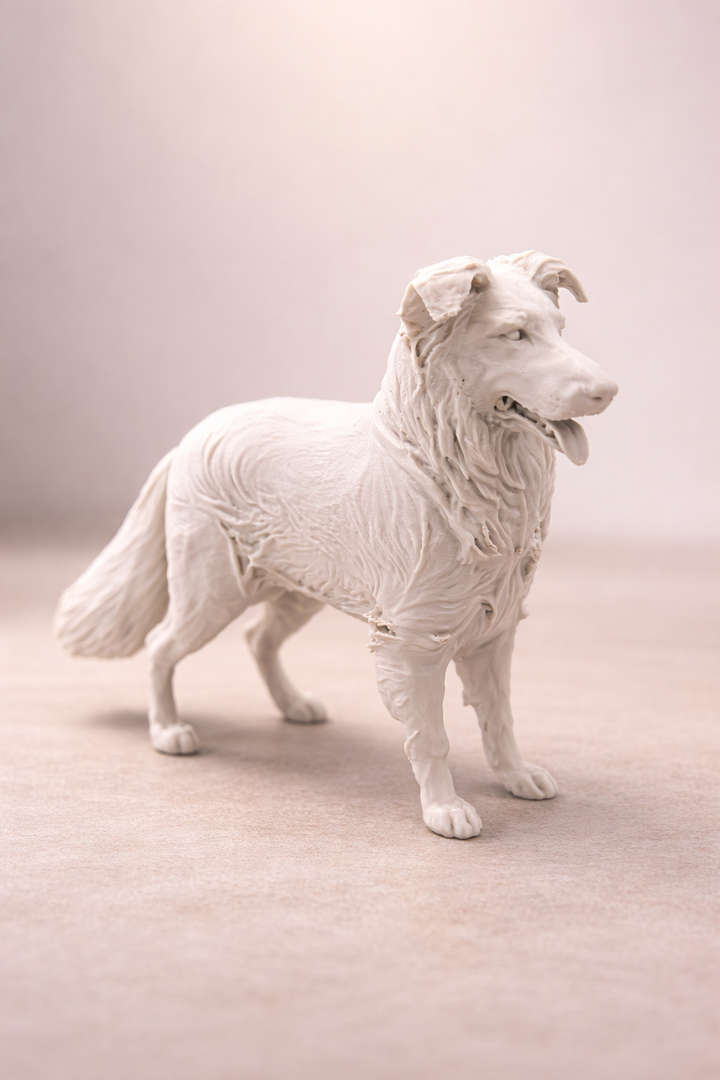 Border-Collie-Figur – Realistische Hundestatue für die Inneneinrichtung oder als Geschenk