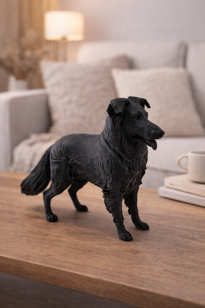 Border-Collie-Figur – Realistische Hundestatue für die Inneneinrichtung oder als Geschenk