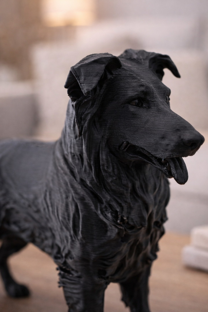 Border-Collie-Figur – Realistische Hundestatue für die Inneneinrichtung oder als Geschenk