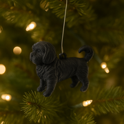 Boomer Hond Kerstboomhanger – 3D Geprint Ornament – Zwart, Wit, Brons of Bruin