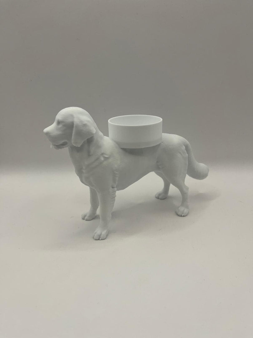 Golden Retriever Theelichthouder – Handgemaakte 3D Print van PLA | Modern Interieurdecoratie
