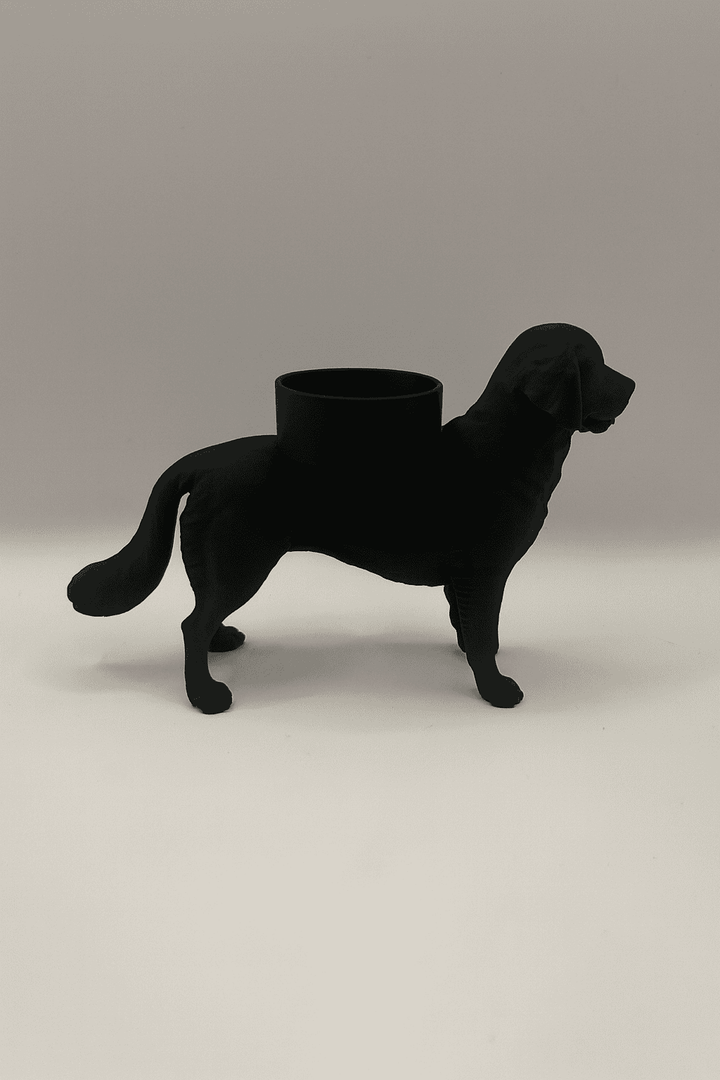 Golden Retriever Theelichthouder – Handgemaakte 3D Print van PLA | Modern Interieurdecoratie