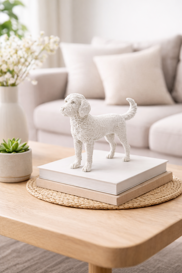 Labradoodle Hondenbeeld – Decoratief Beeldje | Hunoba Creative