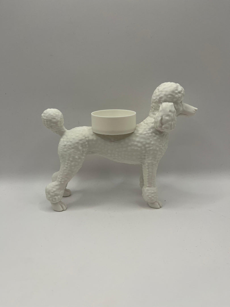 Poedel waxinelichthouder – stijlvolle 3D-geprinte decoratie | Hunoba Creative
