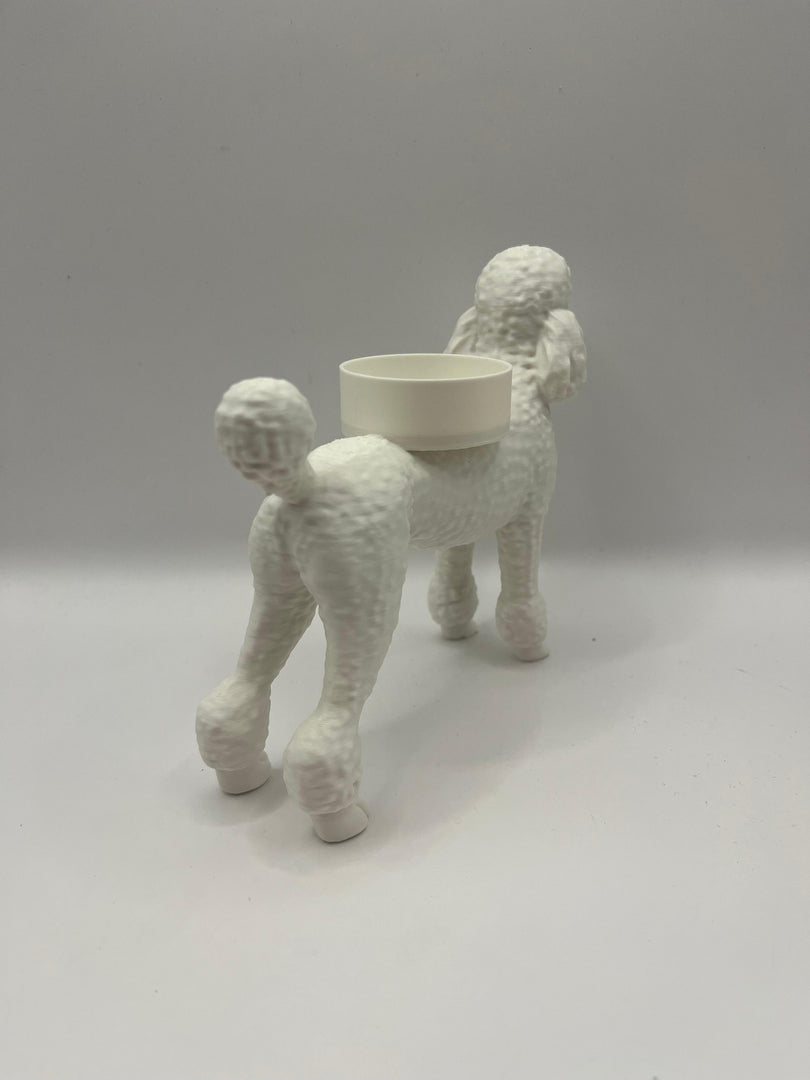 Poedel waxinelichthouder – stijlvolle 3D-geprinte decoratie | Hunoba Creative