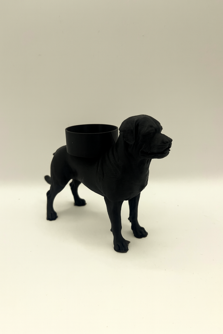Rottweiler-Teelichthalter – coole Hunde-Dekoration in Schwarz, Braun oder Weiß