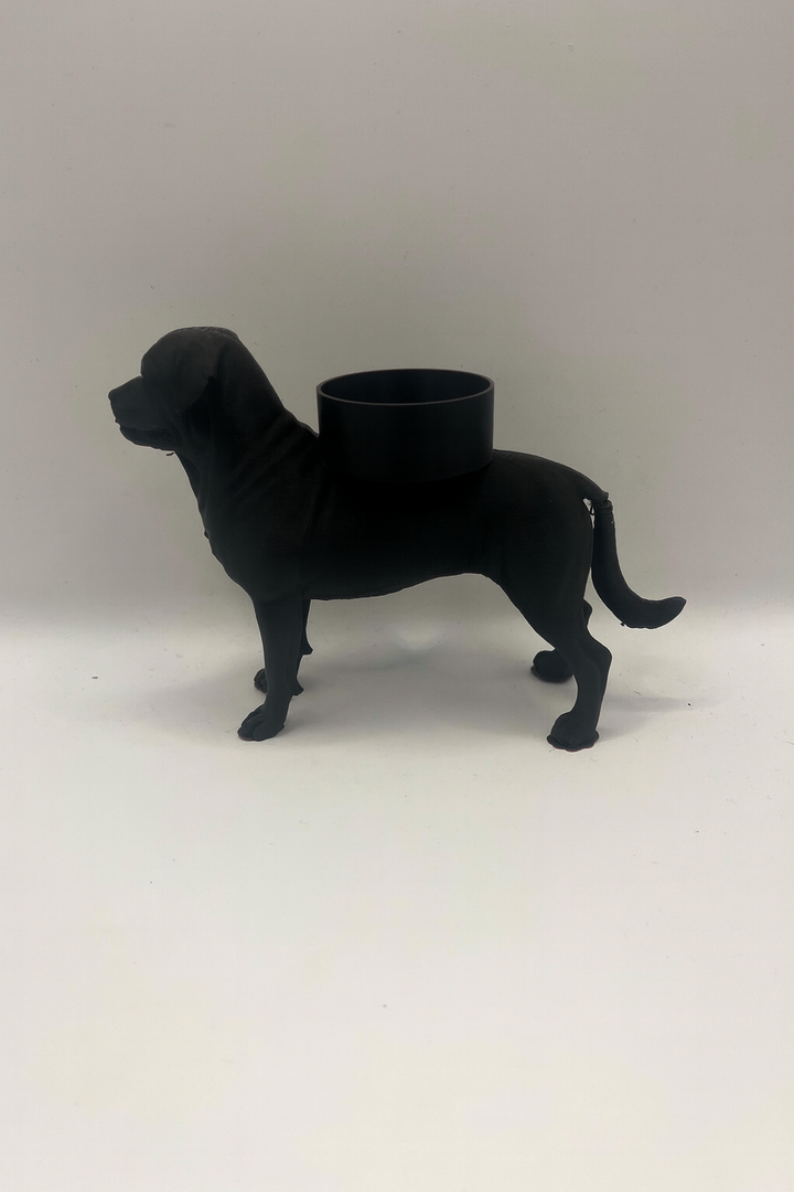 Rottweiler-Teelichthalter – coole Hunde-Dekoration in Schwarz, Braun oder Weiß