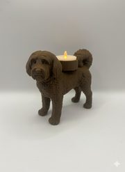 Waxinelichthouder Tibetaanse Terriër – decoratieve hondenkaars voor sfeer & warmte