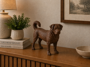 Bruin Appenzeller Sennenhond hondenbeeld als stijlvolle decoratie