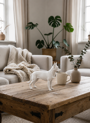 Wit Duitse Herder hondenbeeld voor modern interieur