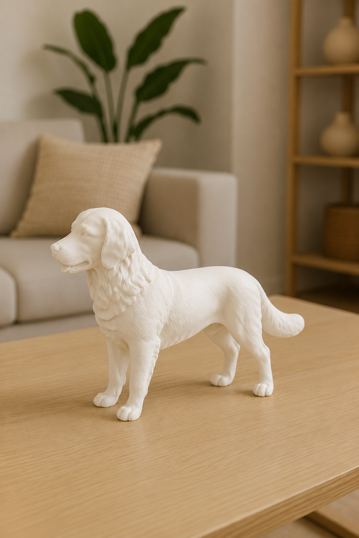 Wit Golden Retriever hondenbeeld voor modern interieur