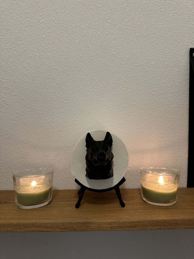 WC-Rolhouder Herder – Honden Decoratie – PLA – Zwart – Stijlvol & Uniek Design