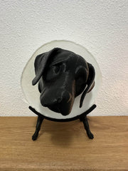 WC-Rolhouder Labrador – Honden Decoratie – PLA – Zwart/Bruin/Wit – Uniek & Speels Design