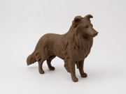 Bruin Shetland Sheepdog decoratiebeeld als stijlvolle interieurdecoratie