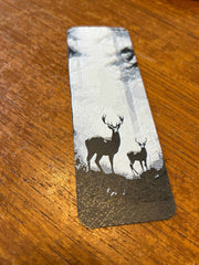 Boekenlegger Herten – Elegant Bos-Silhouet in Vaste Kleur | Natuurlijk & Tijdloos Design