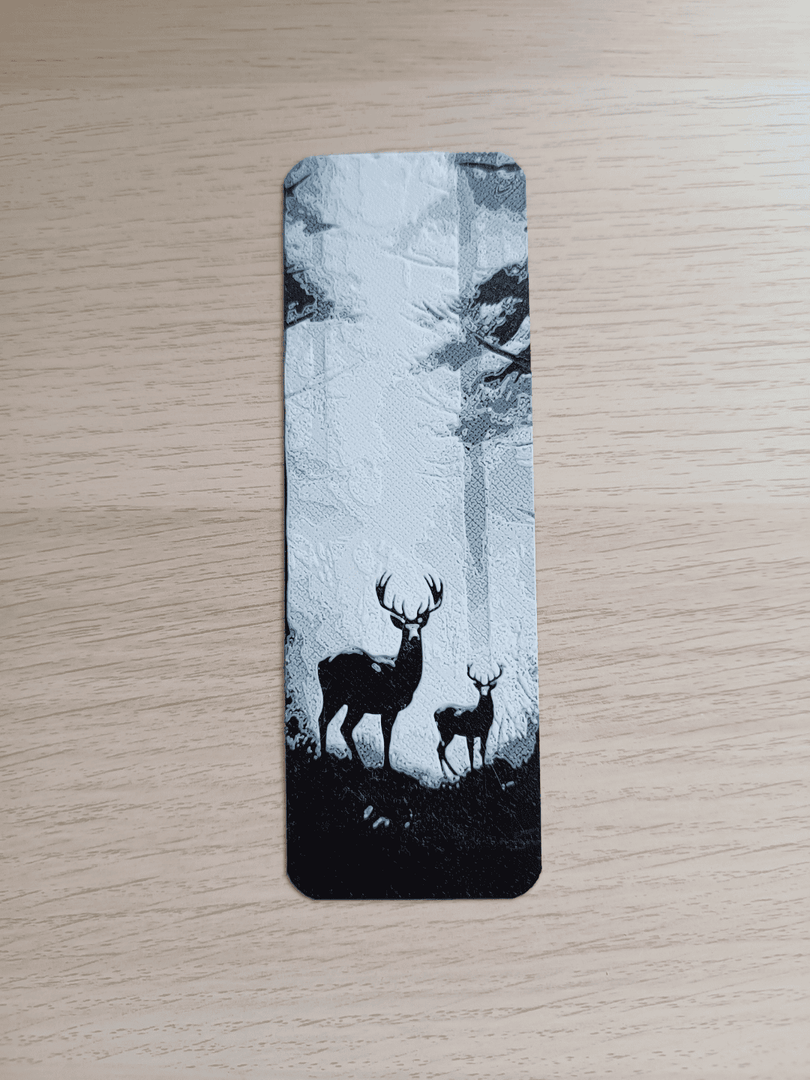 Boekenlegger Herten – Elegant Bos-Silhouet in Vaste Kleur | Natuurlijk & Tijdloos Design