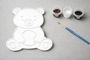 Verfbare beer figuur 3D-geprint DIY knutselobject met verf van Hunoba Creative