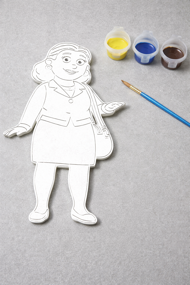 Kind schildert verfbare Burgemeester Goodway Paw Patrol 3D-geprint DIY knutselobject van Hunoba Creative