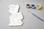 Verfbare Chase Paw Patrol 3D-geprint DIY knutselobject met verf van Hunoba Creative