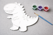 Verfbare dinosaurus figuur 3D-geprint DIY knutselobject met verf van Hunoba Creative