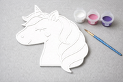Verfbare eenhoorn figuur 3D-geprint DIY knutselobject met verf van Hunoba Creative