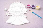Verfbare prinses figuur 3D-geprint DIY knutselobject met verf van Hunoba Creative