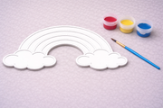 Verfbare regenboog figuur 3D-geprint DIY knutselobject met verf van Hunoba Creative