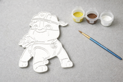 Verfbare Rubble Paw Patrol 3D-geprint DIY knutselobject met verf van Hunoba Creative
