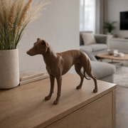 Bruin Windhond decoratiebeeld als stijlvolle interieurdecoratie