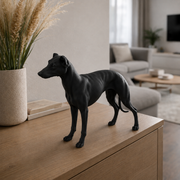 Zwart Windhond hondenbeeld als moderne woondecoratie