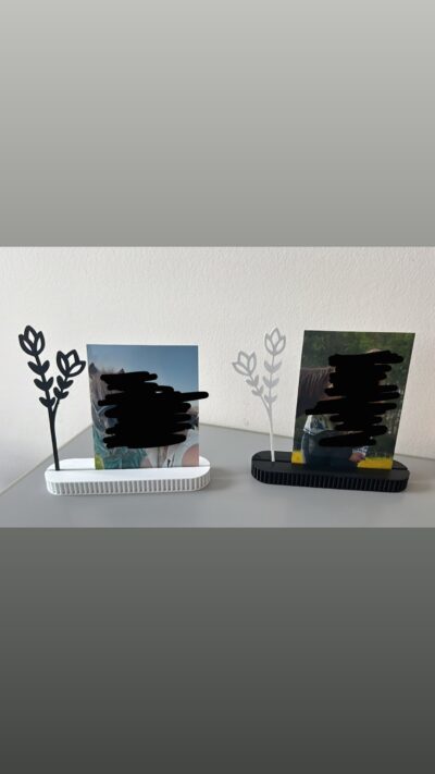 Kaart fotohouder bloem
