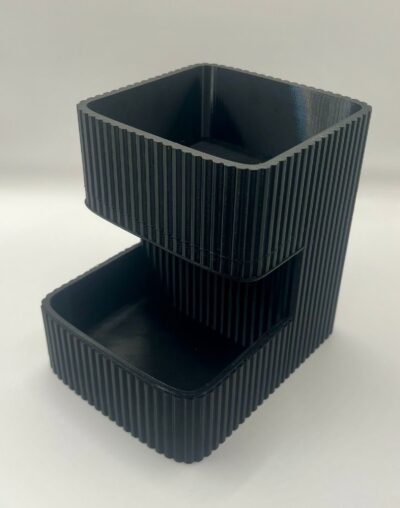 Detail van de ribbelstructuur van de Organizer Ribbelrijk