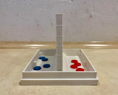 Romantische versie van het 4 op een rij-spel met hartjes, perfect voor koppels of als cadeau.