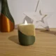 Waxinelichthouder Reflextielicht met uniek ontwerp dat kaarslicht reflecteert en een speels lichtspel creëert.