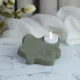 Elegante Blad Waxinehouder van HunoBa Creative, geïnspireerd op de natuurlijke vorm van een blad.