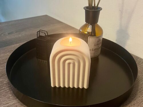 Waxinelichtjehouder Ribbelboog