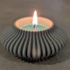 Elegante waxinelichthouder SfeerGoed van HunoBa Creative, verspreidt warm en sfeervol licht.