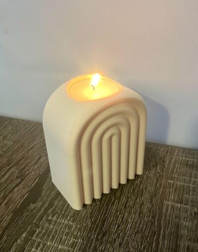 Waxinelichtjehouder Ribbelboog