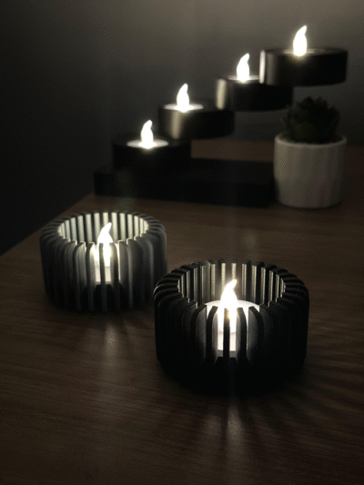 Glimlicht waxinelichthouderset