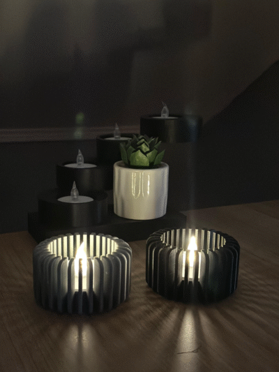 Glimlicht waxinelichthouderset