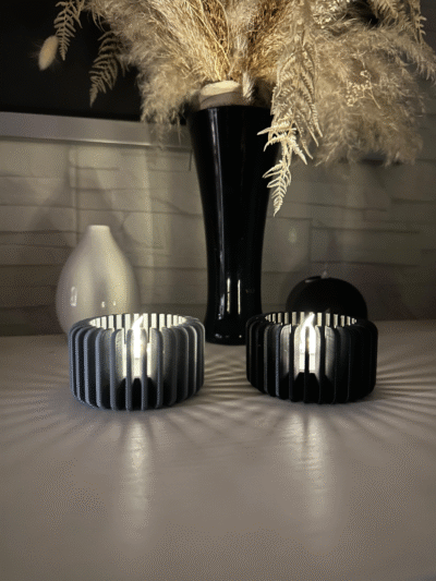 Glimlicht waxinelichthouderset
